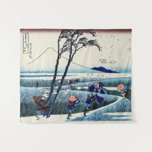 Katsushika Hokusai - Ejiri in der Provinz Suruga Wandteppich