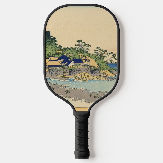 Katsushika Hokusai Enoshima in der Provinz Sagami Pickleball Schläger (Vorderseite)