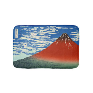Katsushika Hokusai - feiner Wind, klarer Morgen Badematte