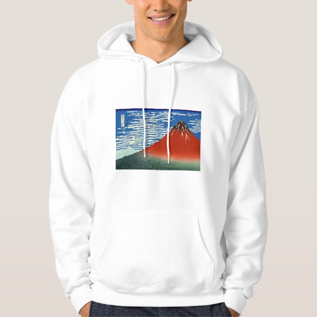 Katsushika Hokusai - feiner Wind, klarer Morgen Hoodie (Vorderseite)
