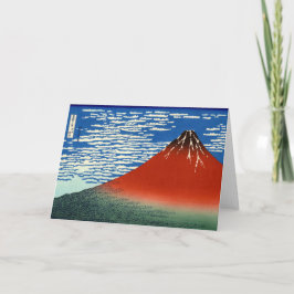 Katsushika Hokusai - feiner Wind, klarer Morgen Karte