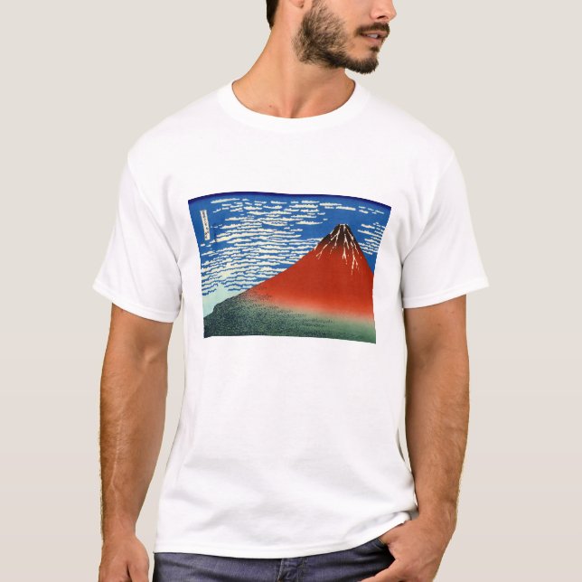 Katsushika Hokusai - feiner Wind, klarer Morgen T-Shirt (Vorderseite)