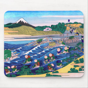 Katsushika Hokusai - Fuji aus Kanaya auf Tokaido Mousepad