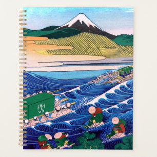 Katsushika Hokusai - Fuji aus Kanaya auf Tokaido Planer