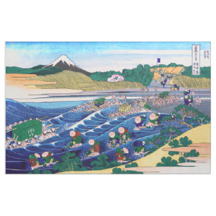 Katsushika Hokusai - Fuji aus Kanaya auf Tokaido Stoff
