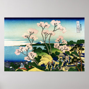 Katsushika Hokusai Goten-yama Hill, Shinagawa, t l Poster