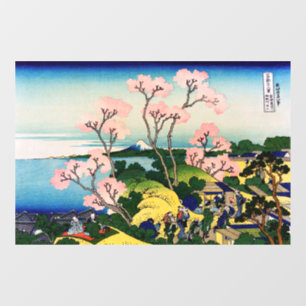 Katsushika Hokusai - Gotenyama, Tokaido, Shinagawa Fensteraufkleber