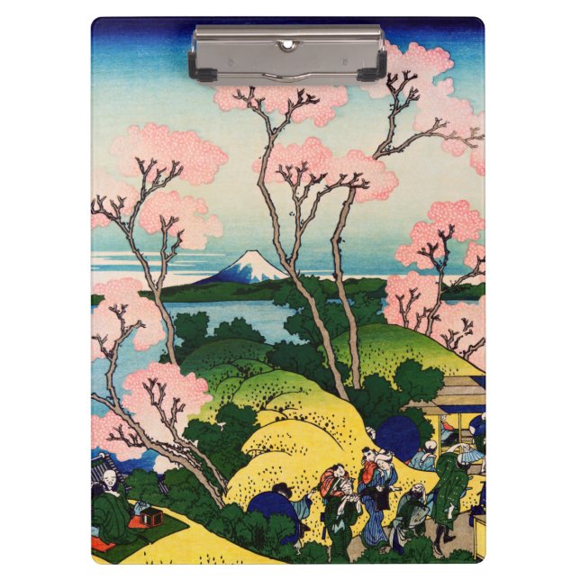 Katsushika Hokusai - Gotenyama, Tokaido, Shinagawa Klemmbrett (Vorderseite)