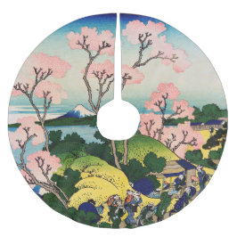 Katsushika Hokusai - Gotenyama, Tokaido, Shinagawa Polyester Weihnachtsbaumdecke