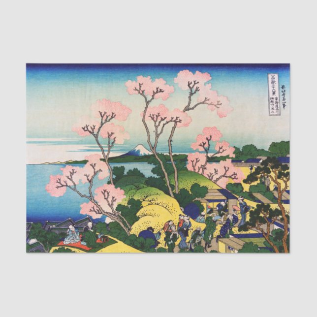 Katsushika Hokusai - Gotenyama, Tokaido, Shinagawa Seidenpapier (Vorderseite)