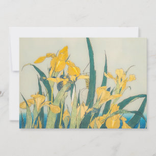 Katsushika Hokusai - Grasshopper und Iris Einladung