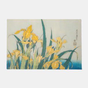 Katsushika Hokusai - Grasshopper und Iris Fußmatte
