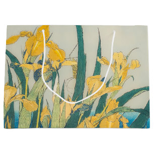 Katsushika Hokusai - Grasshopper und Iris Große Geschenktüte