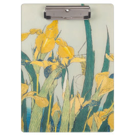 Katsushika Hokusai - Grasshopper und Iris Klemmbrett