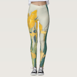 Katsushika Hokusai - Grasshopper und Iris Leggings
