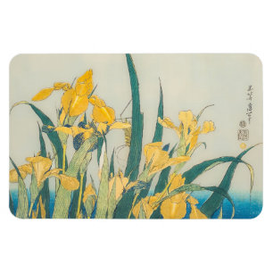 Katsushika Hokusai - Grasshopper und Iris Magnet