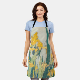 Katsushika Hokusai - Grasshopper und Iris Schürze