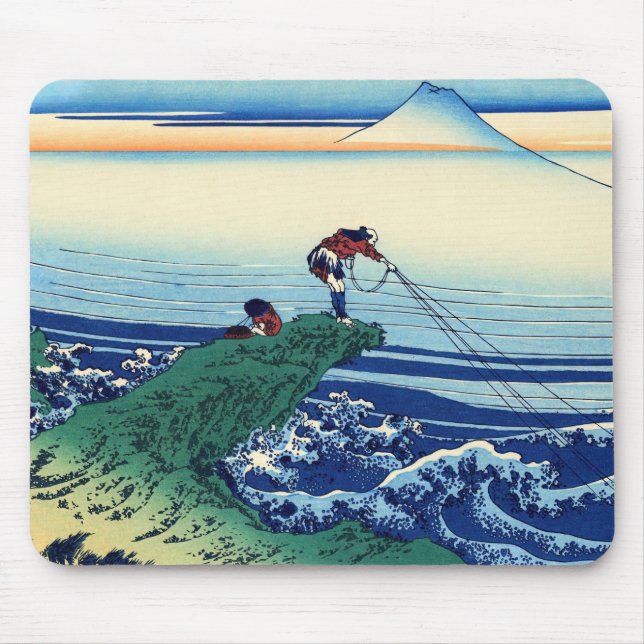 Katsushika Hokusai - Kajikazawa in der Provinz Kai Mousepad (Vorne)
