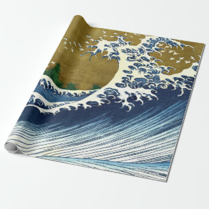 Katsushika Hokusai - Kolored Big Wave Geschenkpapier