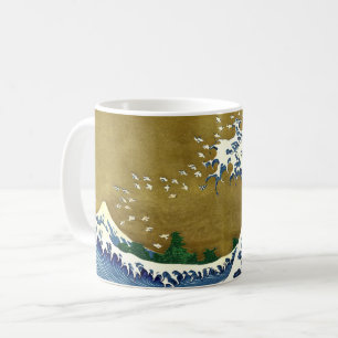Katsushika Hokusai - Kolored Big Wave Kaffeetasse