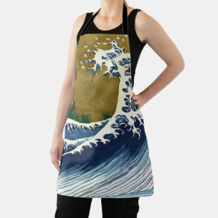 Katsushika Hokusai - Kolored Big Wave Schürze