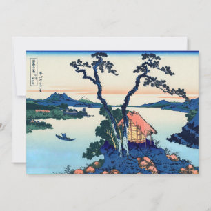 Katsushika Hokusai - Lake Suwa in der Provinz Shin Einladung