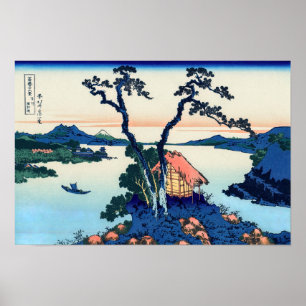 Katsushika Hokusai - Lake Suwa in der Provinz Shin Poster
