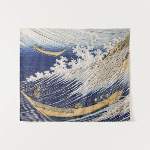 Katsushika Hokusai. Meereswellen Wandteppich