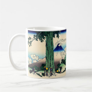 Katsushika Hokusai - Mishima-Pass in der Provinz K Kaffeetasse