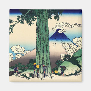 Katsushika Hokusai - Mishima-Pass in der Provinz K Magnet