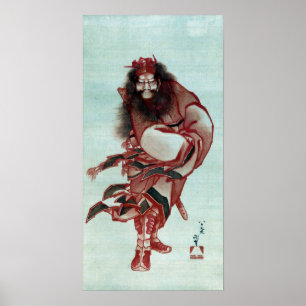 Katsushika Hokusai Red Shōki, der Dämon Queller Poster