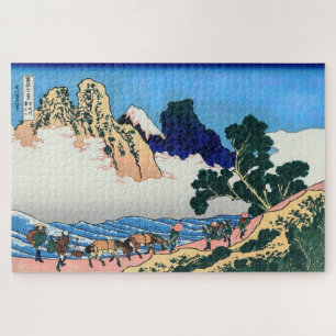Katsushika Hokusai - Rückseite des Fuji, Minobu-Fl Puzzle