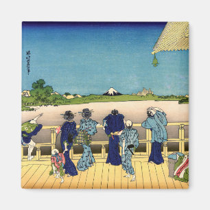 Katsushika Hokusai - Saal Sazai, Temple 500 Rakan Magnet
