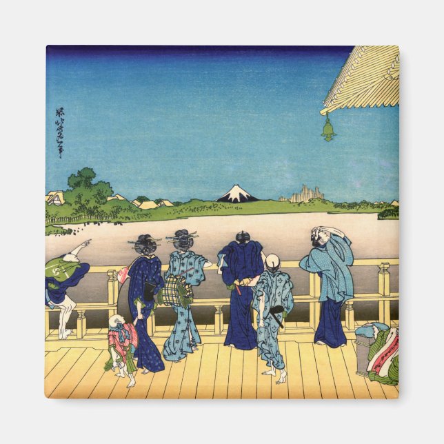 Katsushika Hokusai - Saal Sazai, Temple 500 Rakan Magnet (Vorne)