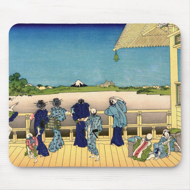 Katsushika Hokusai - Saal Sazai, Temple 500 Rakan Mousepad (Vorne)