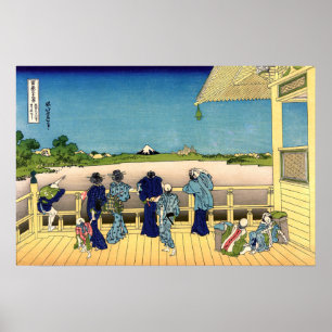 Katsushika Hokusai - Sazai-Halle, Tempel 500 Rakan Poster