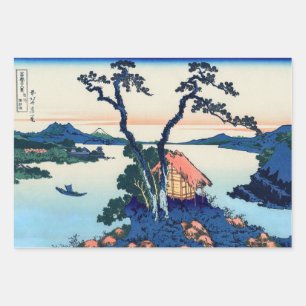 Katsushika Hokusai - Suwa-See in der Provinz Shina Geschenkpapier Set