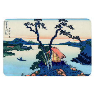 Katsushika Hokusai - Suwa-See in der Provinz Shina Magnet