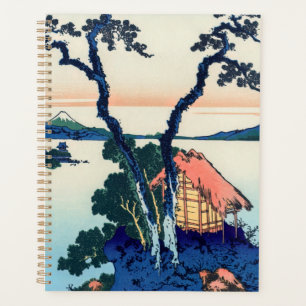 Katsushika Hokusai - Suwa-See in der Provinz Shina Planer