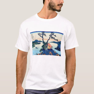 Katsushika Hokusai - Suwa-See in der Provinz Shina T-Shirt