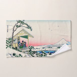 Katsushika Hokusai - Teehaus bei Koishikawa Badhandtuch Set