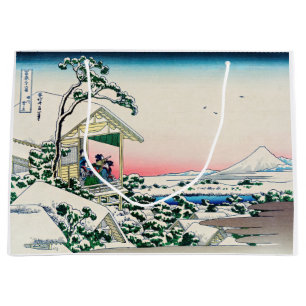 Katsushika Hokusai - Teehaus bei Koishikawa Große Geschenktüte
