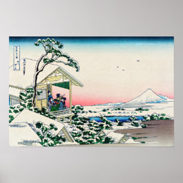 Katsushika Hokusai - Teehaus bei Koishikawa Poster