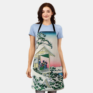 Katsushika Hokusai - Teehaus bei Koishikawa Schürze