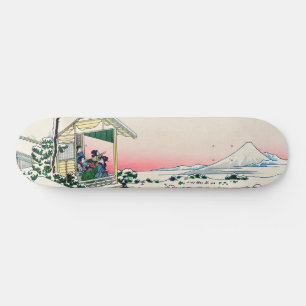 Katsushika Hokusai - Teehaus bei Koishikawa Skateboard