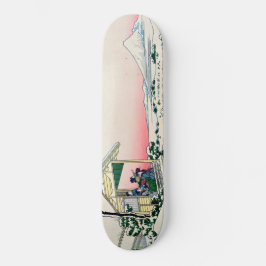 Katsushika Hokusai - Teehaus bei Koishikawa Skateboard