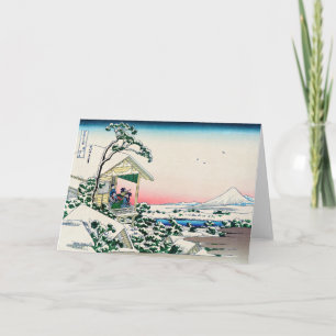 Katsushika Hokusai - Teehaus in Koishikawa Karte