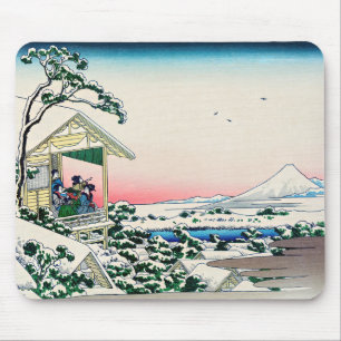 Katsushika Hokusai - Teehaus in Koishikawa Mousepad