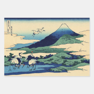 Katsushika Hokusai - Umegawa in der Provinz Sagami Geschenkpapier Set