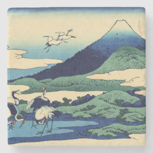 Katsushika Hokusai - Umegawa in der Provinz Sagami Steinuntersetzer
